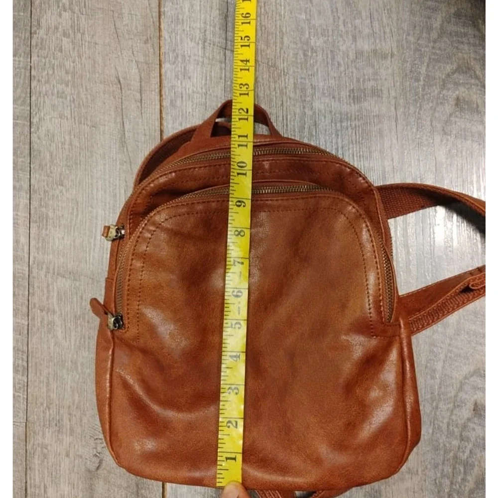 JOY SUSAN Kinsley Convertible Crossbody Backpack Bag Purse Russet Brown